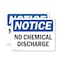 Signmission No Chemical Discharge, 14 in W x Rectangle, Plastic OS-2PACK-NS-P-1014-L-14446 - alternate 1